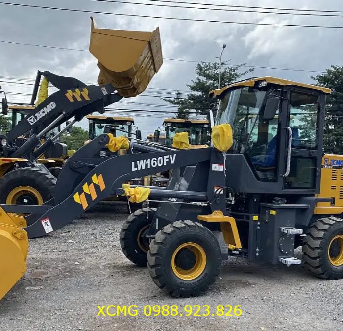 Máy xúc lật LW160FV gầu 0,9m3 kích thước DxRxC 5890x2060x2800 XCMG Việt Nam