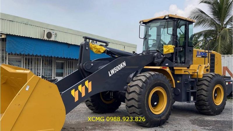 Thông Số Chi Tiết [2025] Máy xúc lật XCMG model LW500KN gầu 4,2m3, sức nâng 5.5 tấn dây truyền công nghệ Châu Âu